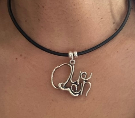 Queen - Sterling Silver with Leather Necklace