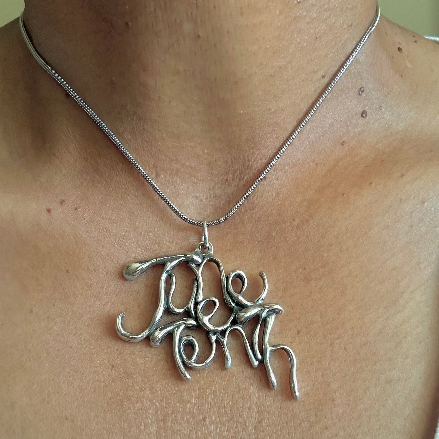 Juneteenth- Sterling Silver with Leather Necklace