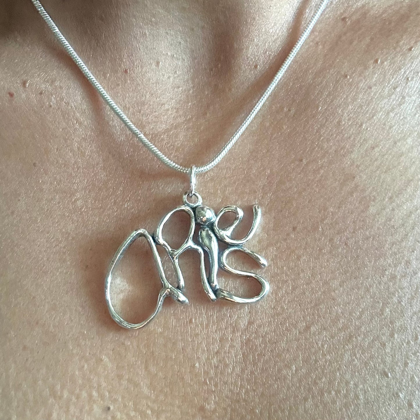 Aries - Sterling Silver with Leather Necklace