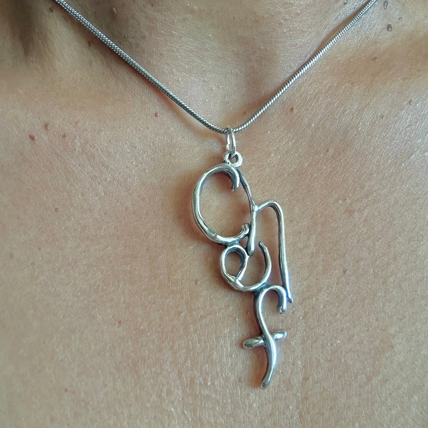 Chef - Sterling Silver with Leather Necklace
