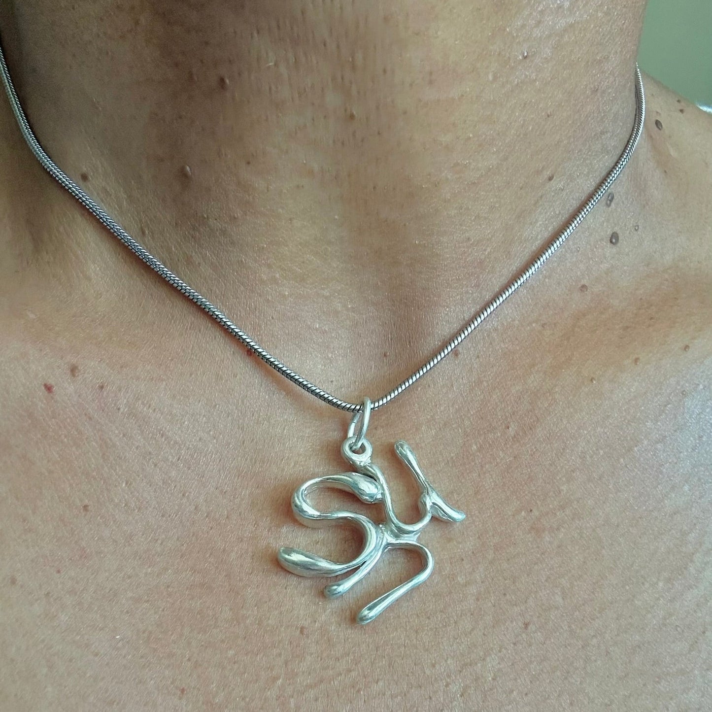 Sun - Sterling Silver with Leather Necklace